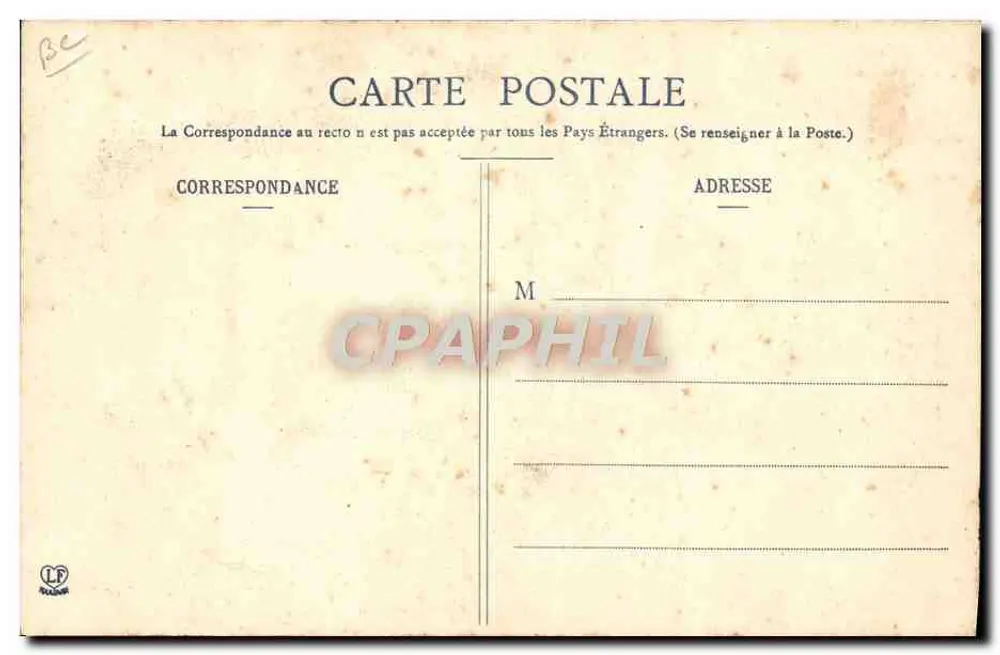 Junge Frau von Bethmale — Les Pyrénées Ariégeoises — Phototypie Labouche Frères, Toulouse, n° 168 - Rückseite