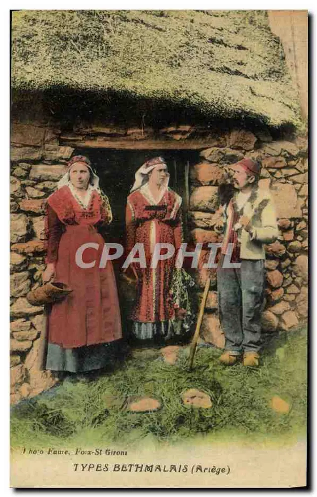 Tipos Béthmalais (Ariège) — Foix-St Girons — editor não visível - Frente