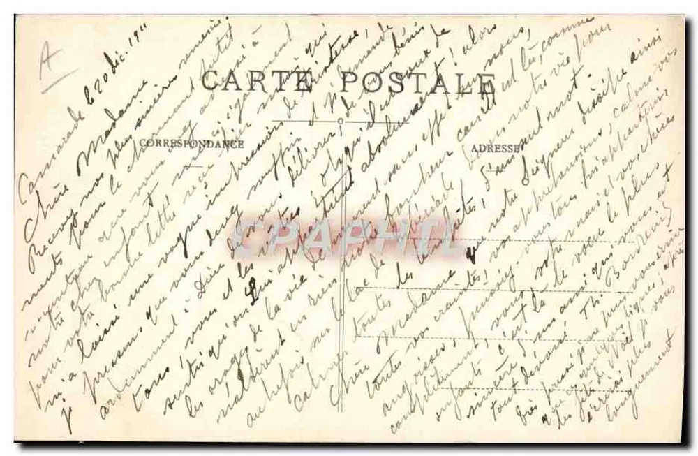 Mulher em traje bethmalaisé perto de Castilllon — Tipo de Bethmalaise — Fauré e seus Filhos, fotografia-editora, St-Girons (Ariège) - Verso