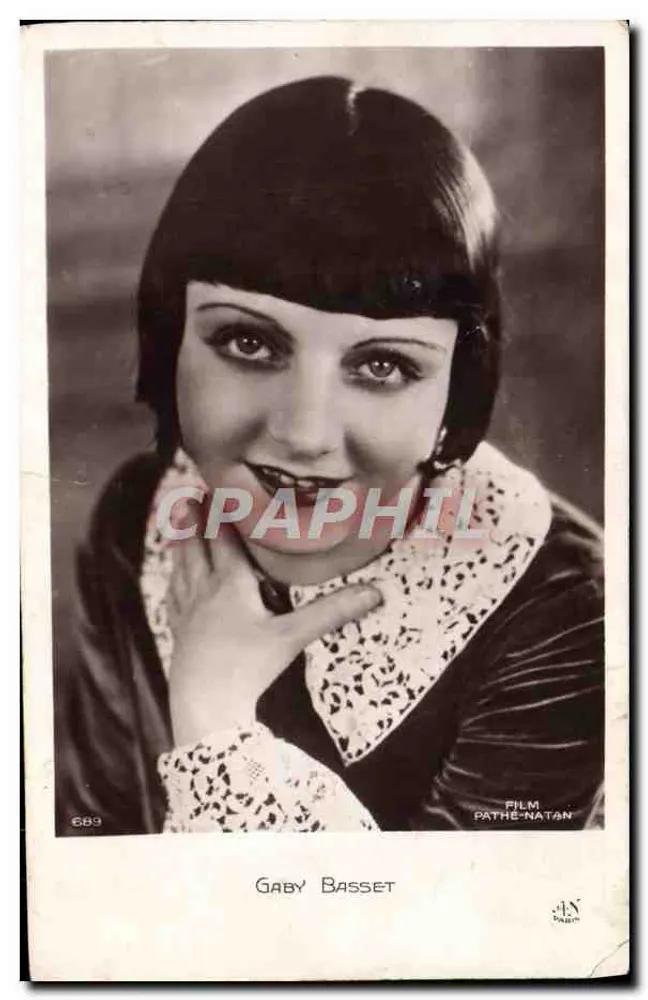 Gaby Basset — atriz — Filme Pathé-Natan, n° 689 - Frente