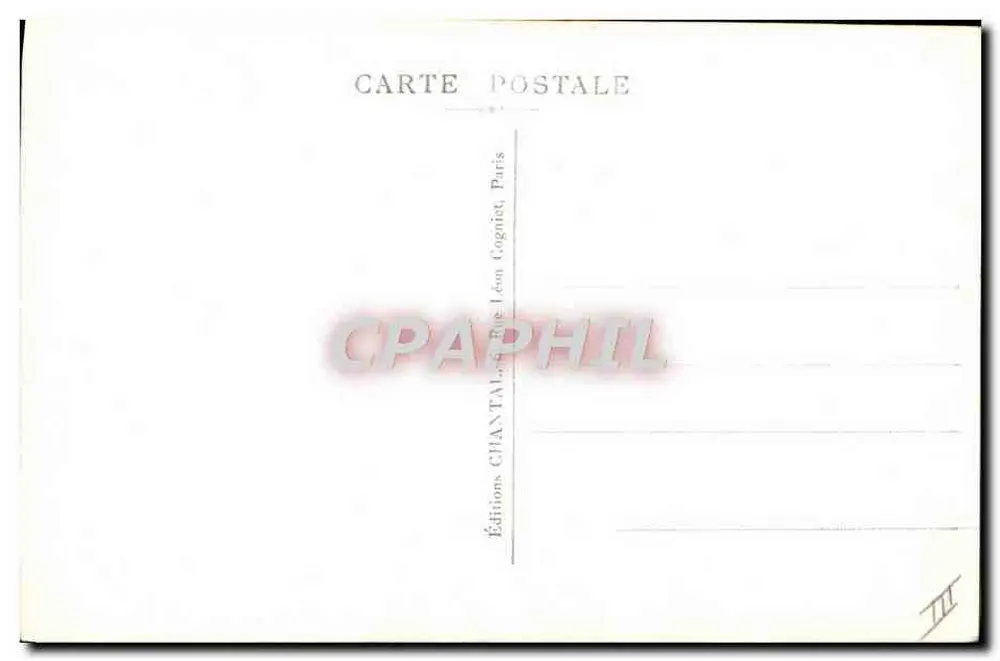Marie Bell — retrato — Éditions Chantal, Paris - Verso