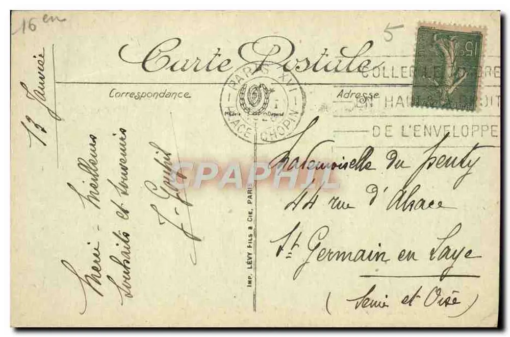 PARIS — See des Bois de Boulogne — 259 - Rückseite