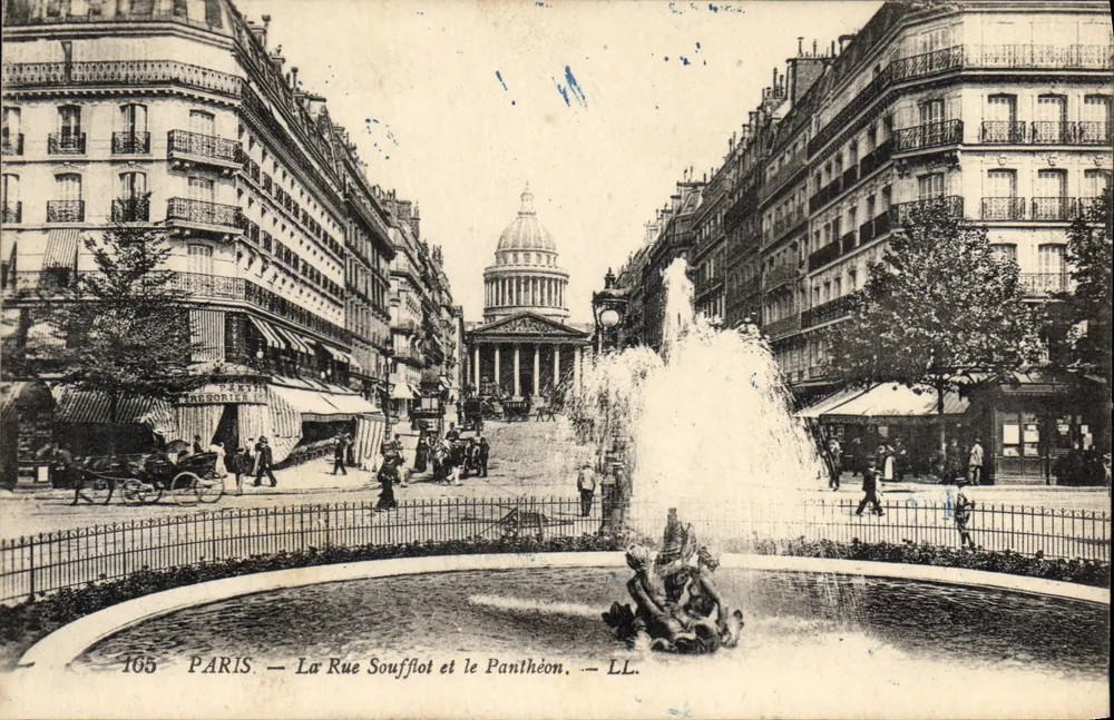 Paris — La Rue Soufflot und der Panthéon — LL. — N° 165 - Vorderseite