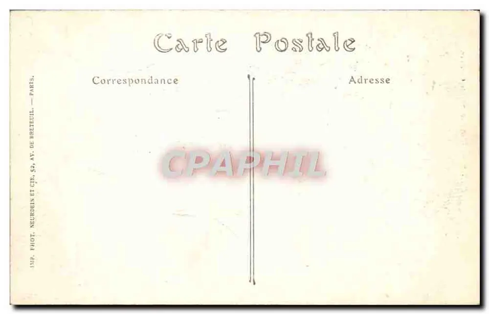 Paris — A Igreja Santa Clotilde — Fot. Neurouin et Cie, 52, av. de Breteuil - Verso