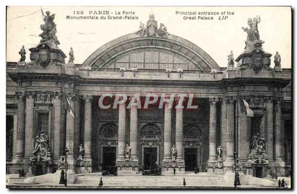 Paris - Die monumentale Eingangstür des Grand Palais — Haupteingang — Künstlerische Ausgaben - LIP n°188 - Vorderseite