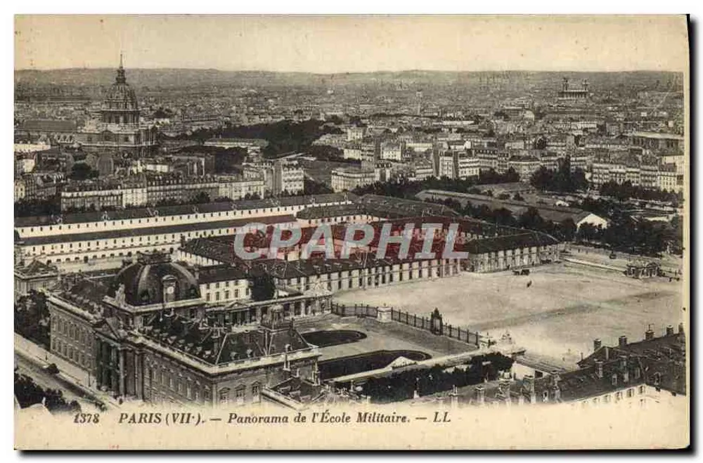 Paris (VII) — Panorama da Escola Militar — LL - Frente