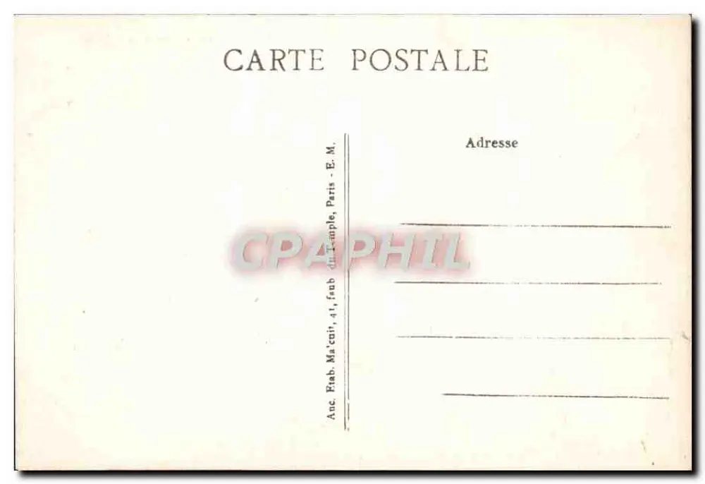 Paryż — Trocadéro — E.M. - Rewers
