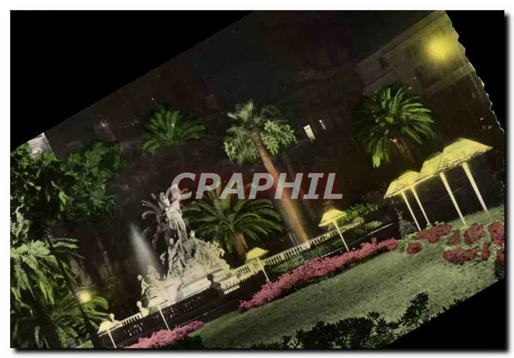 Toulon - Ansicht der Place de la Liberté bei Nacht und der Gärten — Editions SE.P.T. - 2, rue Alexis-Mossa - Nice - Vorderseite