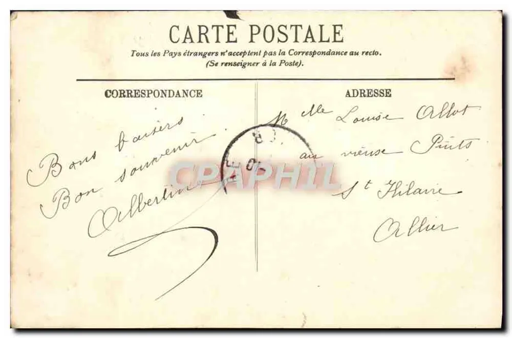 Paris — O Bois de Boulogne — LL. n°258 - Verso