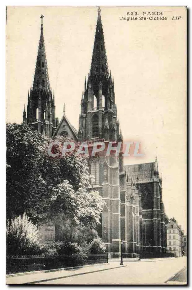 A Igreja Ste-Clotilde — Paris — Éditions Artistiques LIP - Frente