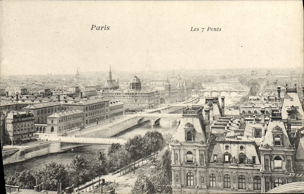 Paryż — Siedem mostów — wydawca nieznany, n° 5726 - Awers