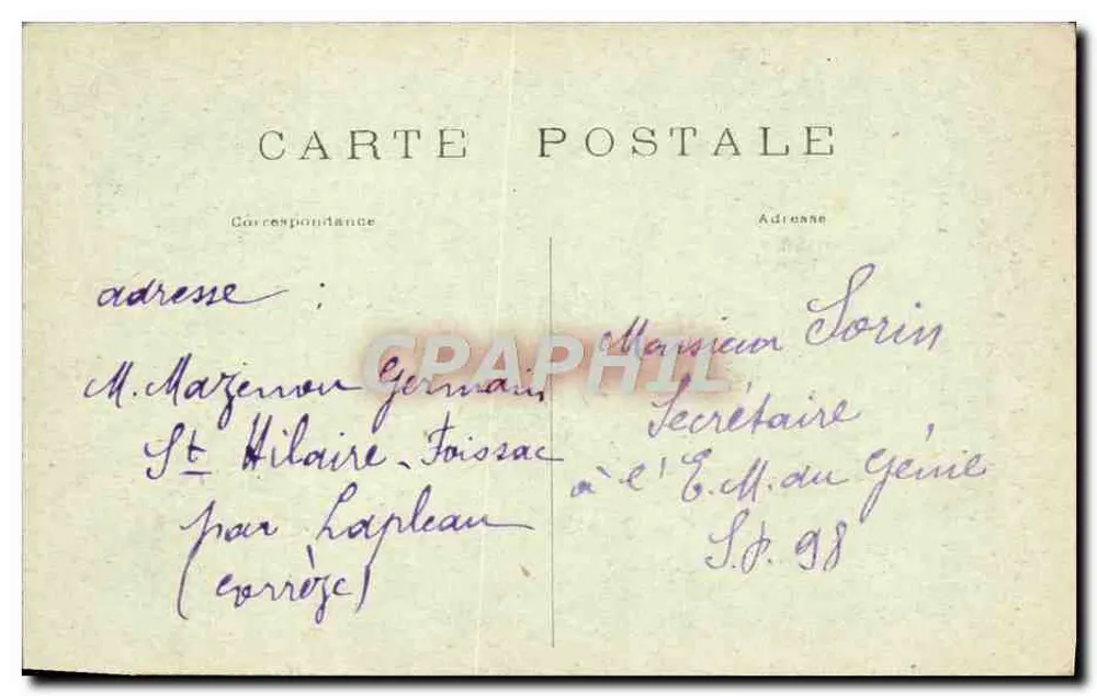 Paris (1er arrondissement) — A Santa Capela — C. M. - Verso