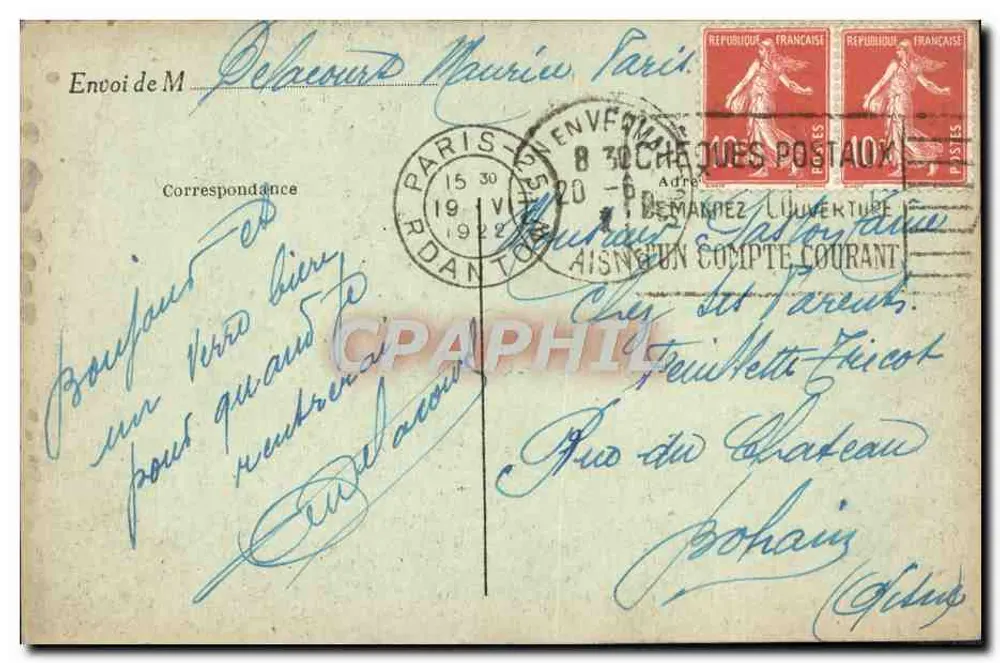 Paris — Arc de Triomphe de l’Étoile — Grab des Unbekannten Soldaten — J. H. Déposé — n° 107 - Rückseite