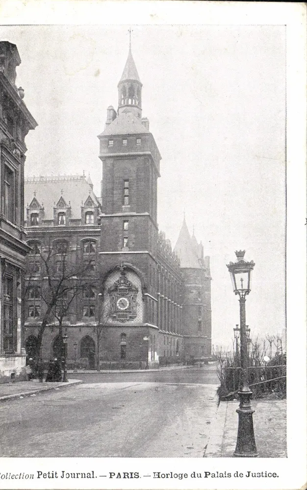 Uhr des Palais de Justice — Paris — Sammlung Petit Journal - Vorderseite