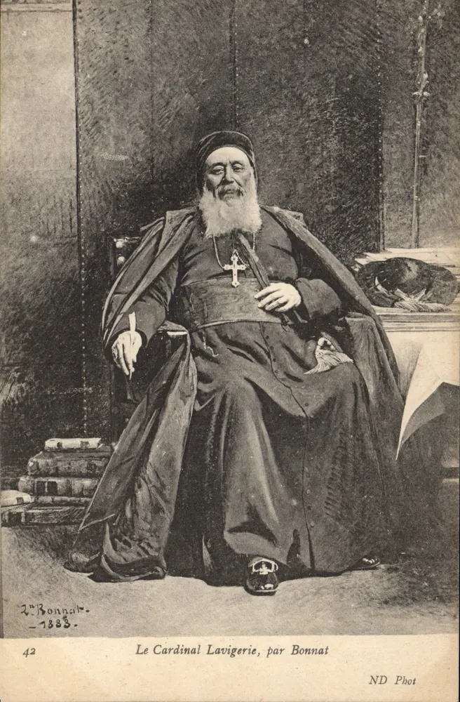 O Cardeal Lavigerie — retrato por Bonnat — ND Phot - Frente