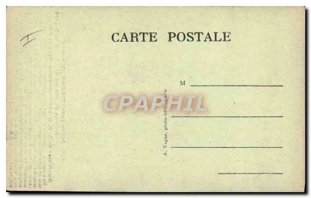 Monseigneur Roland Gosselin — Bischof von Mosynople — A. Vagne, Fotoverleger, Paris - Rückseite