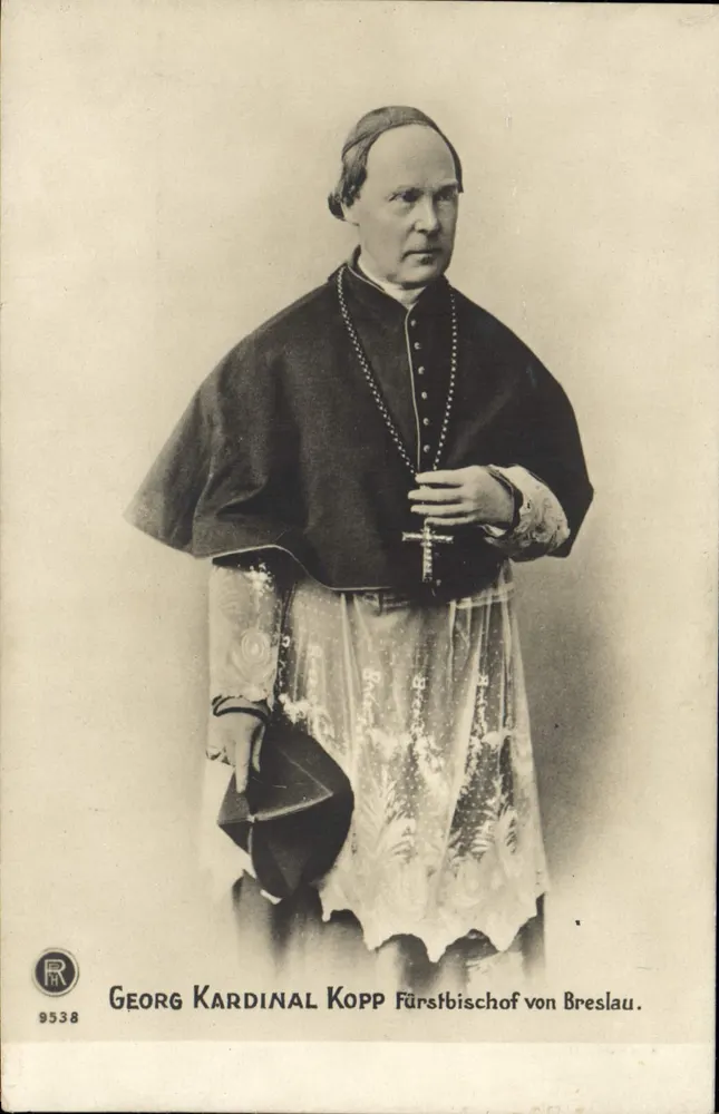 Georg Kardinal Kopp — Arcebispo de Breslau — R. 9538 - Frente
