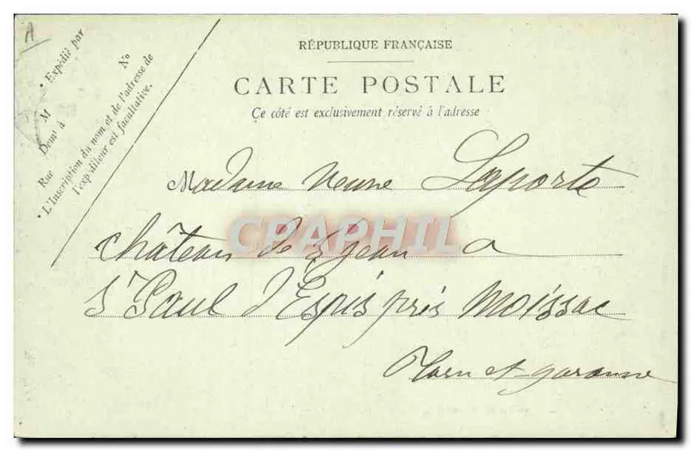 Vichy — Pavilhão de Repouso da Fonte dos Célestins — LL. n°8 - Verso
