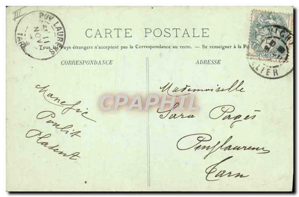 Vichy — A Fonte das Senhoras — LL. n°208 - Verso