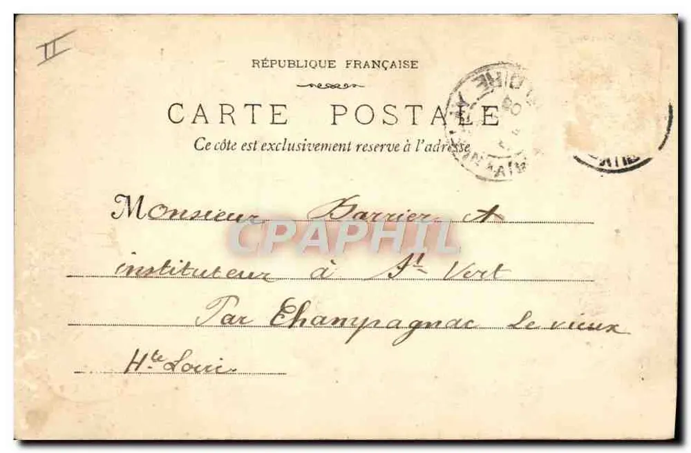Vichy - Nova Fonte Chomel — editor L. R. Vichy, número de série não visível - Verso