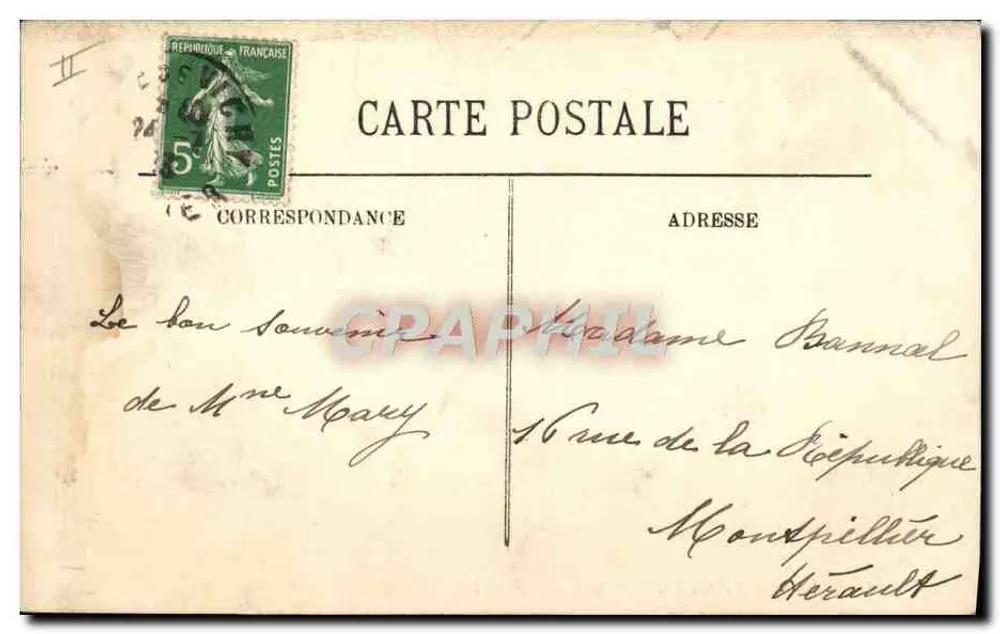 Vichy — A Fonte da Grande Grille — LL. n° 313 - Verso