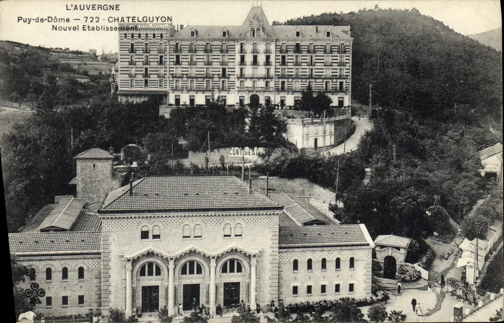 L'Auvergne — Puy-de-Dôme — Châtelguyon — Novo Estabelecimento — Editor Continental - Frente
