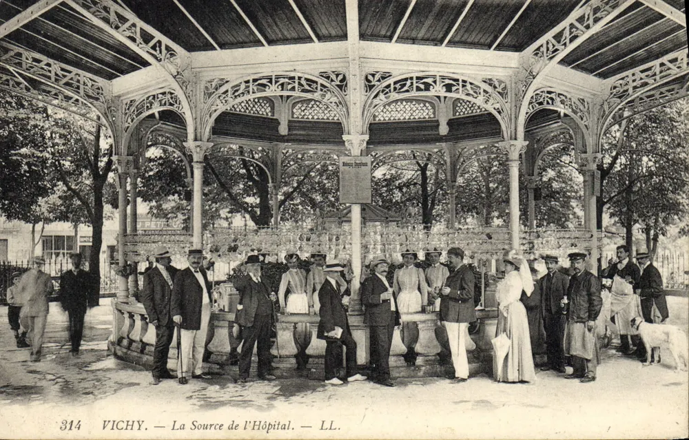 Vichy — A Fonte do Hospital — LL. n° 314 - Frente