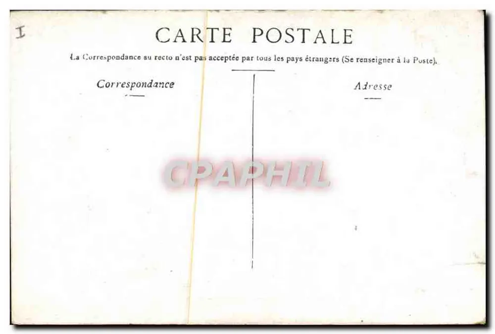 Vichy — O Palácio das Fontes Mesdames — editor Stalzer & Cie, Paris - Verso