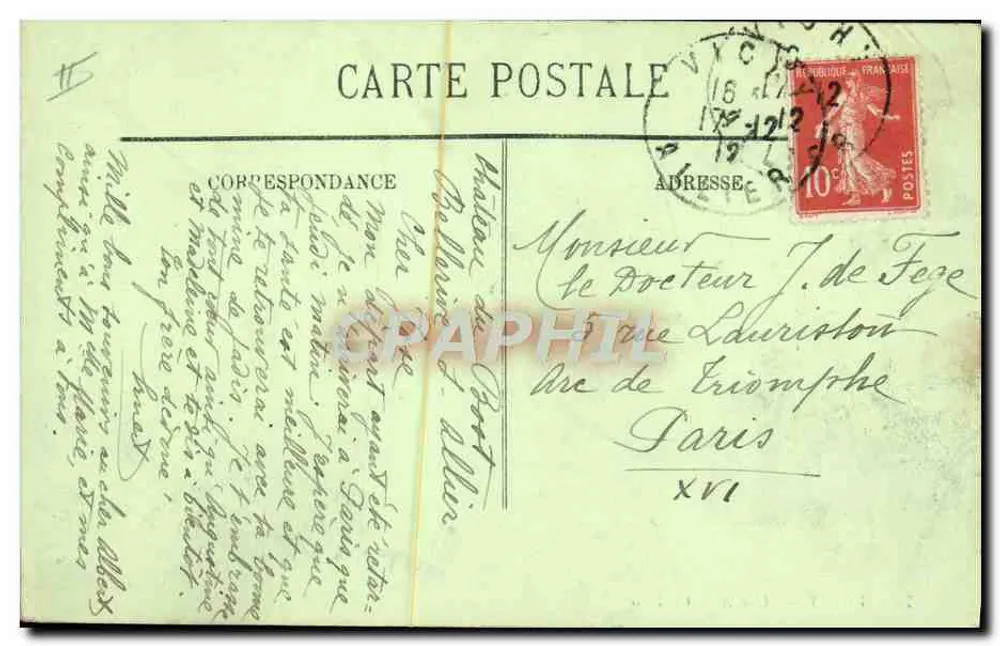 Vichy — Uma Avenida Coberta — LL. n°79 - Verso