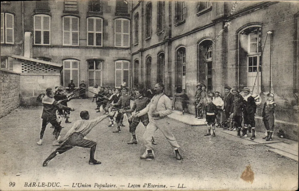Bar-le-Duc — L'Union Populaire — Schwertkampfunterricht — LL. — N° 99 - Vorderseite