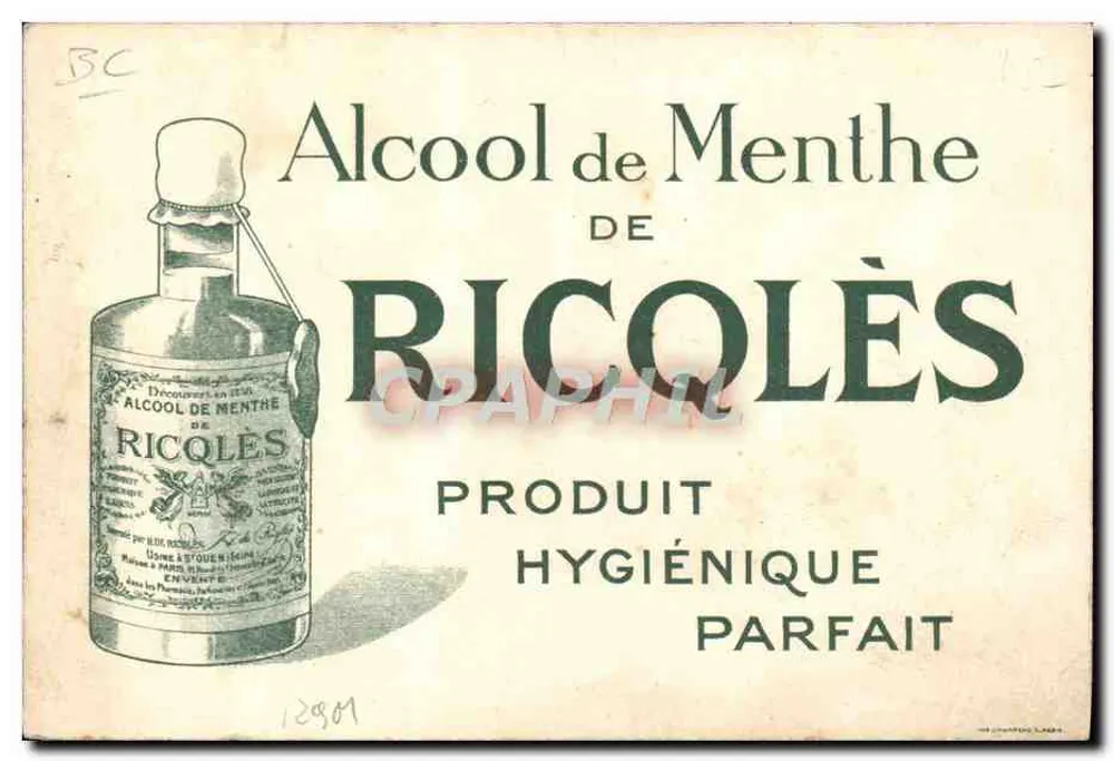 A ESPADA — Os Esportes — Desenho de Marcel Capy — Editado pela Alcool de Menthe de Riccolès - Verso