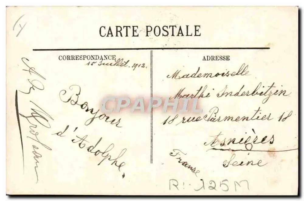 Badezeit — BadeSzene — LL. n° 5017 - Rückseite