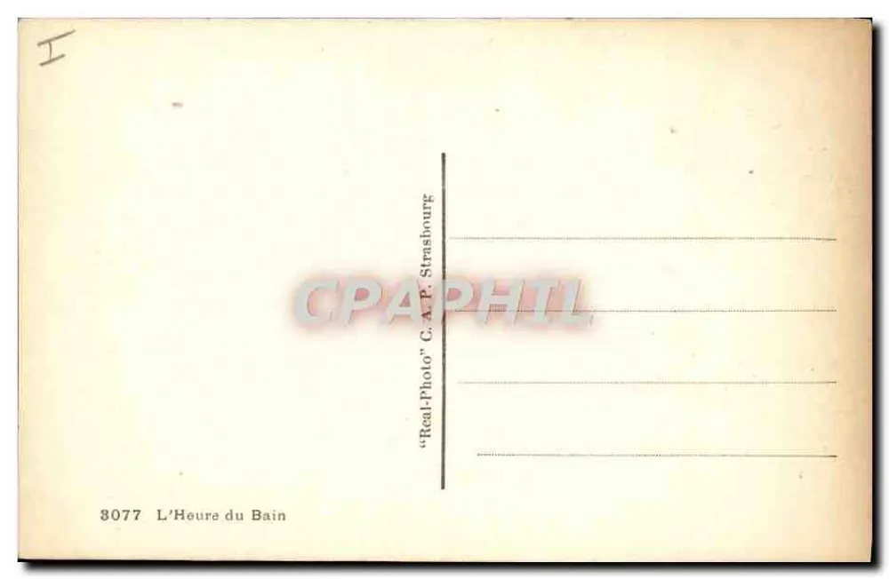 Bain — Die Badezeit — C.A.P. Strasbourg - Rückseite