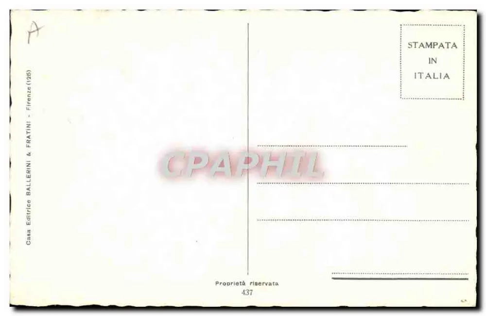 Frau in Blumenkleid — Illustration von J.P. Patton — veröffentlicht von Casa Editrice Ballerini & Fratini - Rückseite