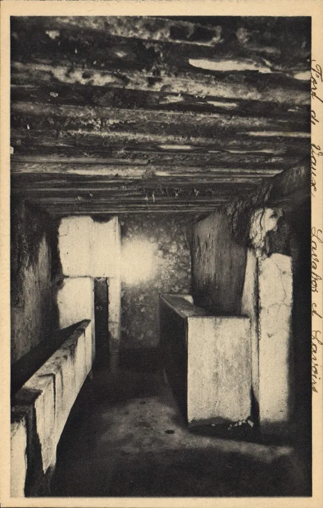 Fort Vaux — Innenraum einer unterirdischen Kammer — Edition Verdun, n° 128 - Vorderseite
