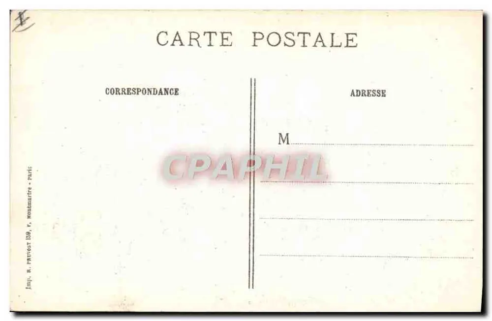 Beuvraignes (Somme) — Schützengraben errichtet von unseren poilus — R.P. Paris - Rückseite