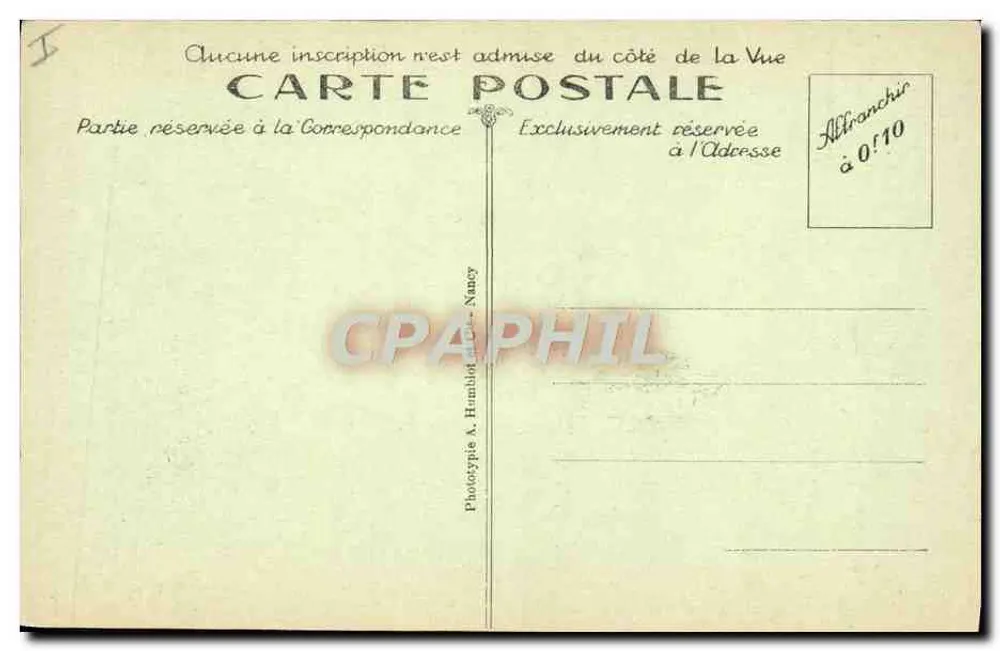 Ossuaire und Leuchtturm von Douaumont — Werk von Azema und Hardy — Phototypie A. Humbolt, Nancy - Rückseite