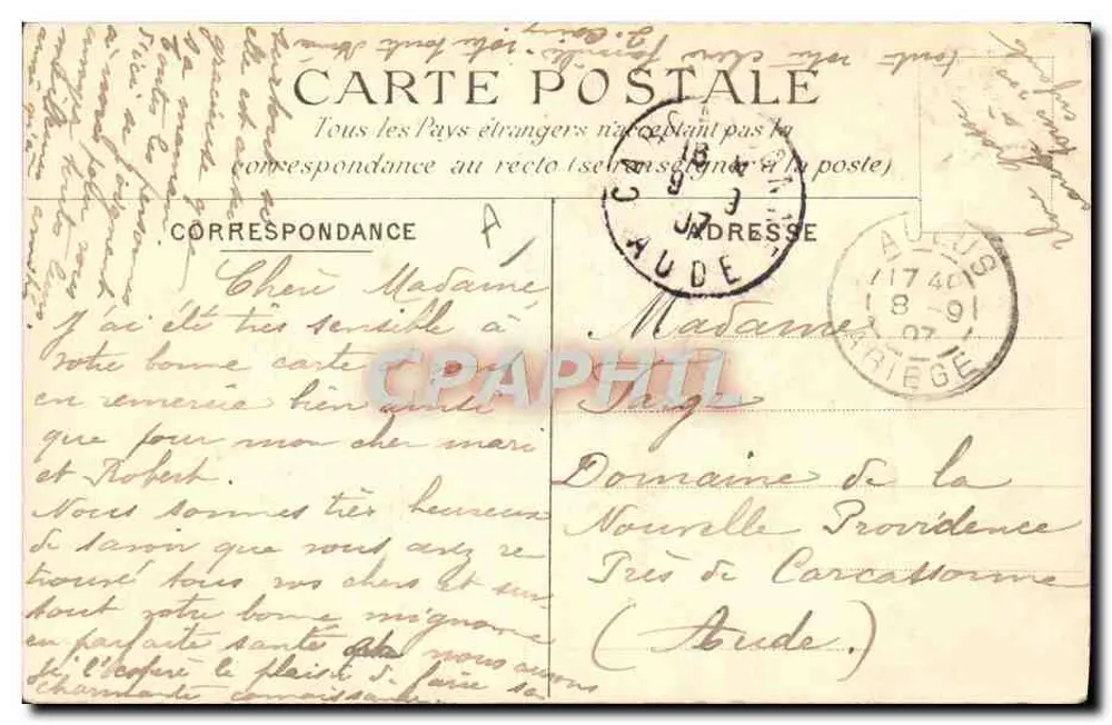 Bethmalaise vindo de ordenhar as vacas — Ariege — Imp. A. RIVES, lib. editora - Verso