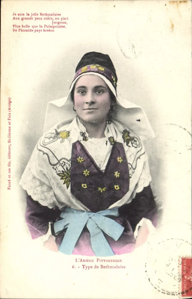 Bethmalaise — Tipo Bethmalaise — Fauré e seus filhos, editores, St-Girons (Ariège) n°6 - Frente