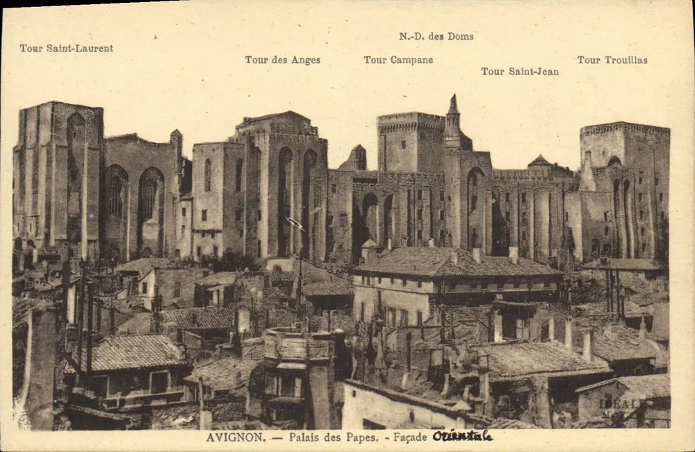 Avignon — Palácio dos Papas — Fachada Oriental — Edição Artística IDEAL - Frente