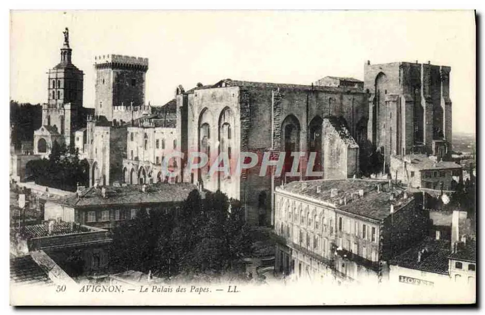 Avignon — O Palácio dos Papas — LL. n°50 - Frente