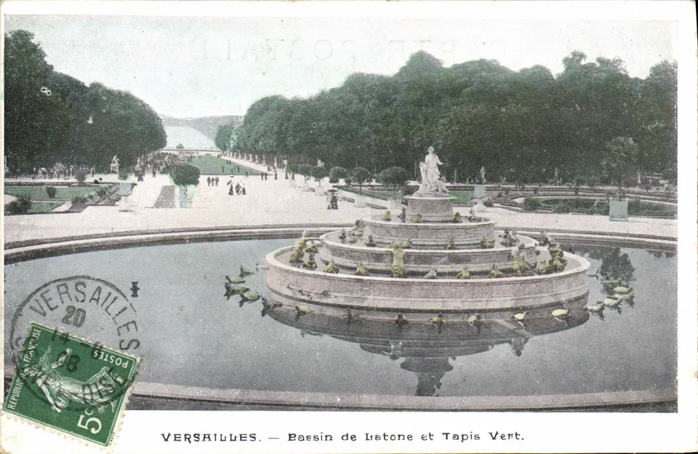 Versailles — Bassin de l'Istonne e Tapis Vert - Frente