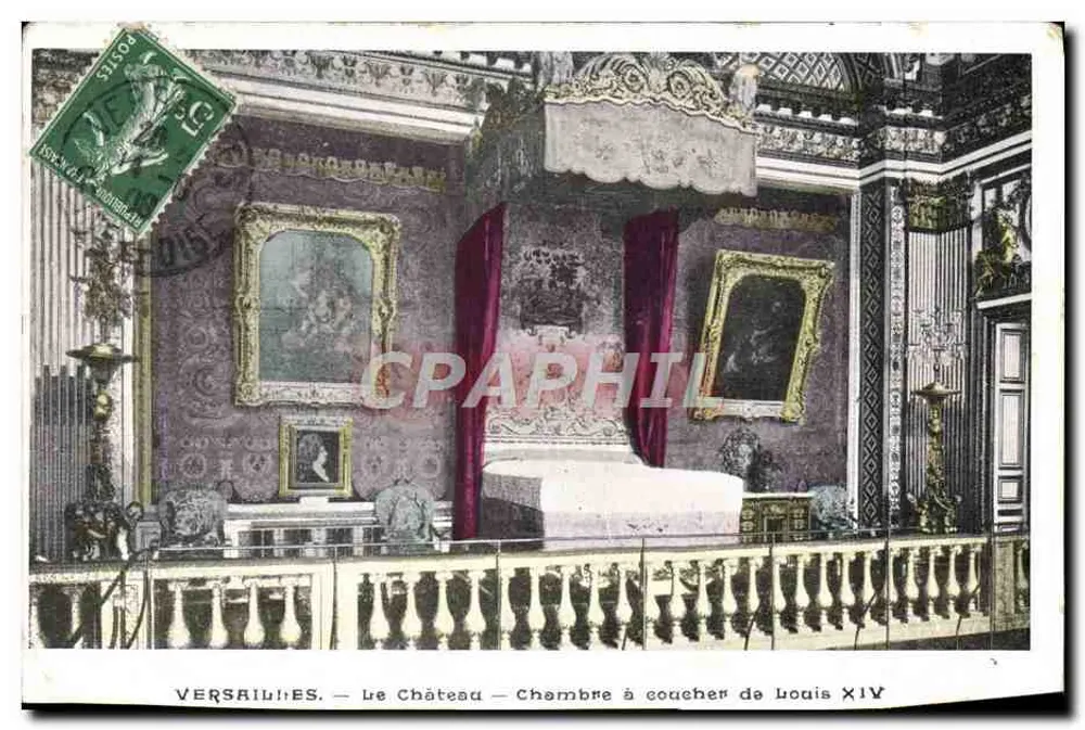 Versailles — Le Château — Chambre à coucher de Louis XIV - Vorderseite