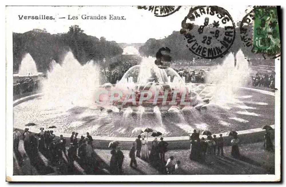 Versailles — Les Grandes Eaux — Wydawca Graphiphil - Awers