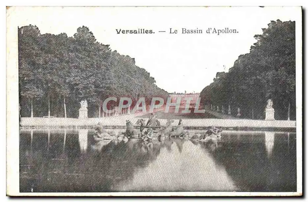 Versalhes — O Bassin d'Apollon - Frente