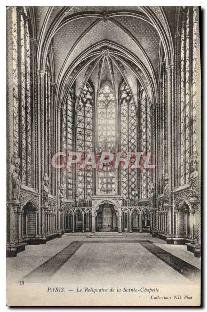 PARIS — Der Reliquiarsaal der Sainte-Chapelle — ND Phot Sammlung - Vorderseite