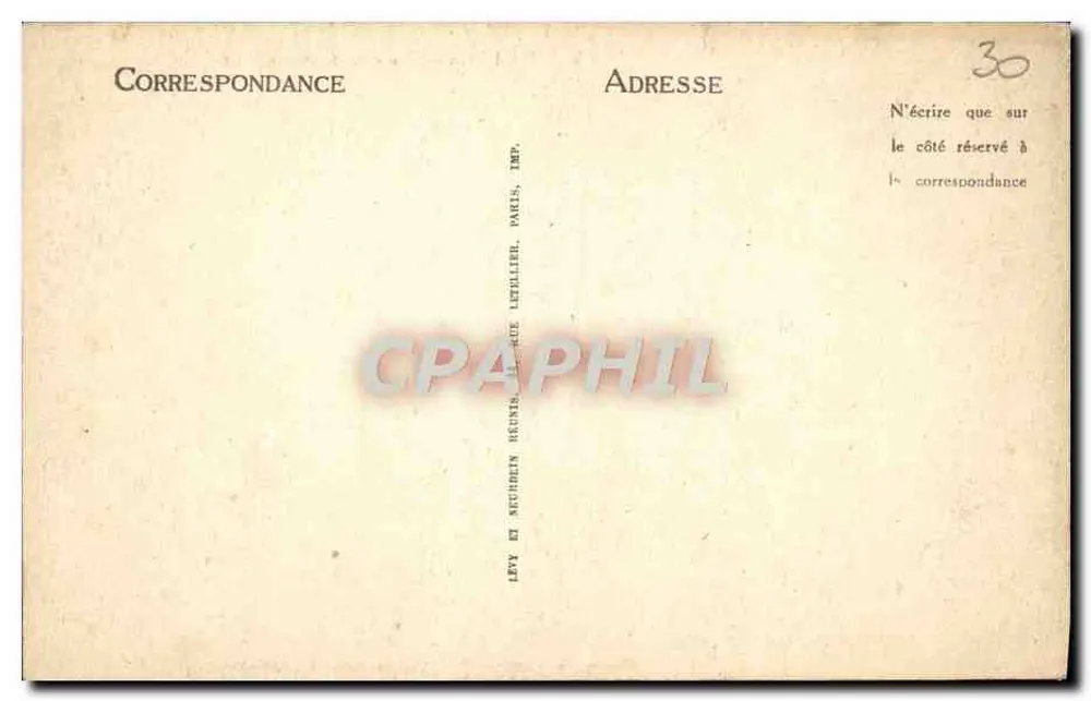 Paris — A Conciergerie — LL - Verso