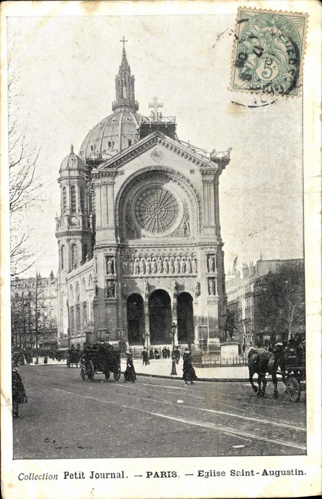Igreja de São Agostinho — Paris — Coleção Petit Journal - Frente