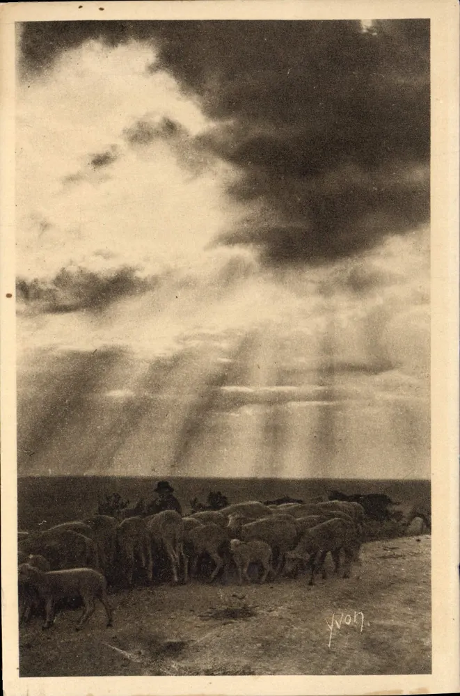 Sonnenuntergang — Landschaften und Steine der Provence — Kunstausgabe YVON - Vorderseite