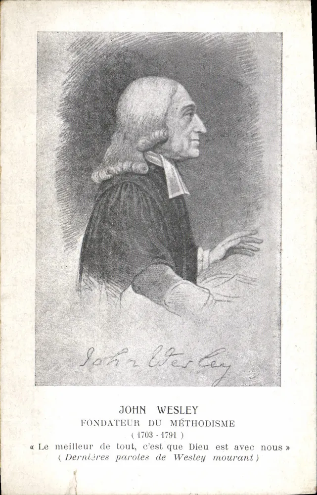 John Wesley — Fundador do metodismo — Edições Uma Palavra Amiga n°8 - Frente
